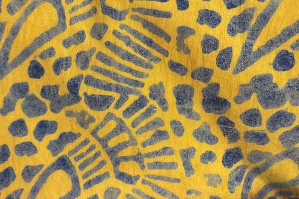 yellow batik